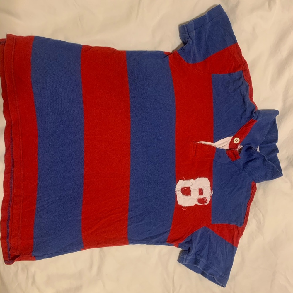Collard Short Sleeve Polo Shirt